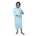Hooded Bathrobe for Girls | Aspire Cotton Terry Velour bath robe